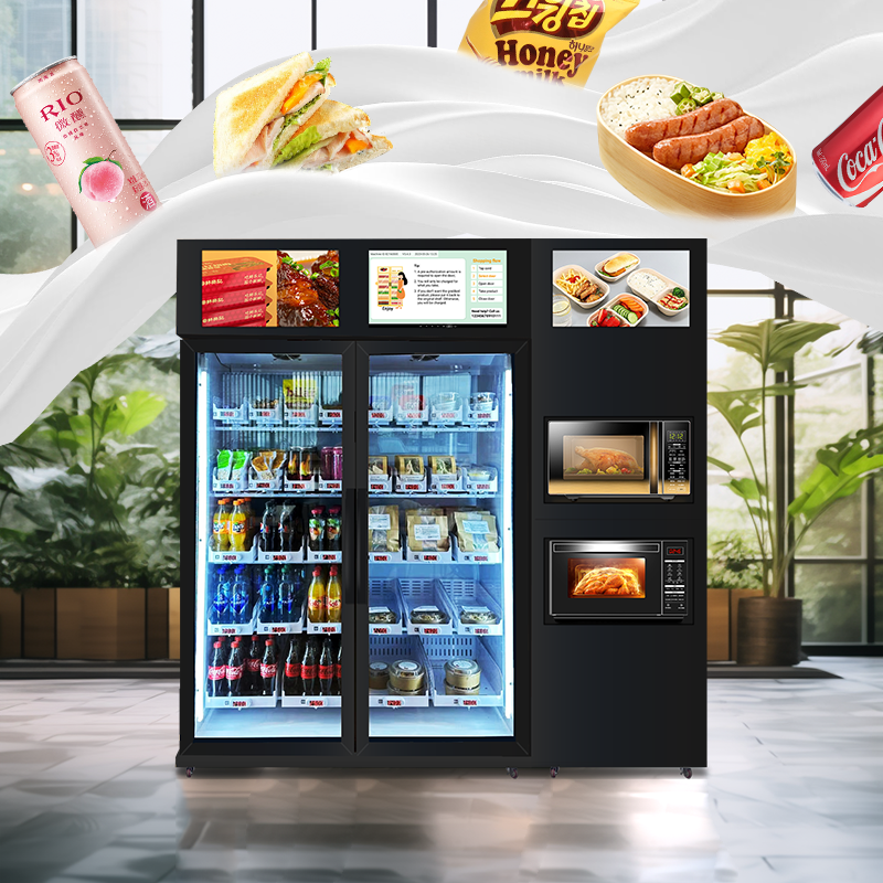 Máquina Vending Alimentos Frescos - Em ambiente corporativo