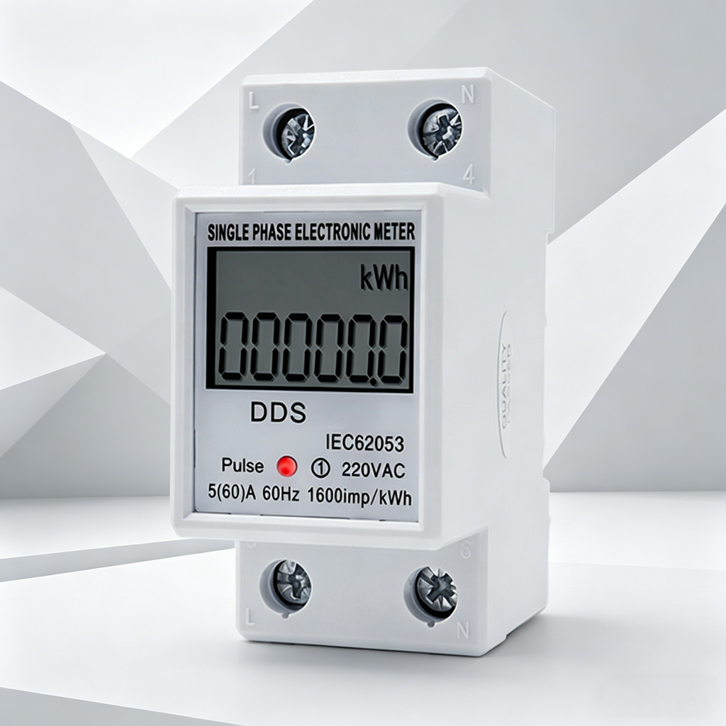 Medidor de energia DDS ELEWISE - vista em perspectiva