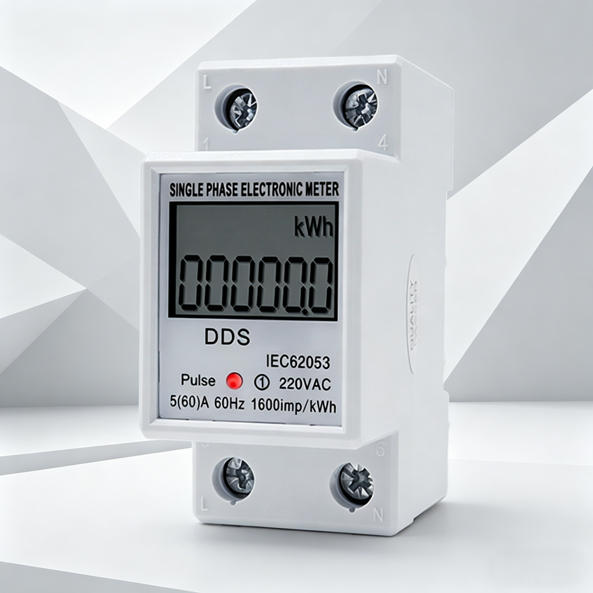 Medidor de energia DDS ELEWISE - vista em perspectiva