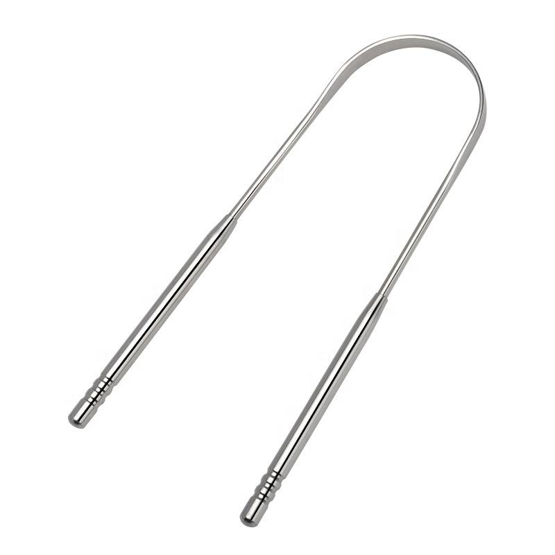Raspador de língua inox - vista superior