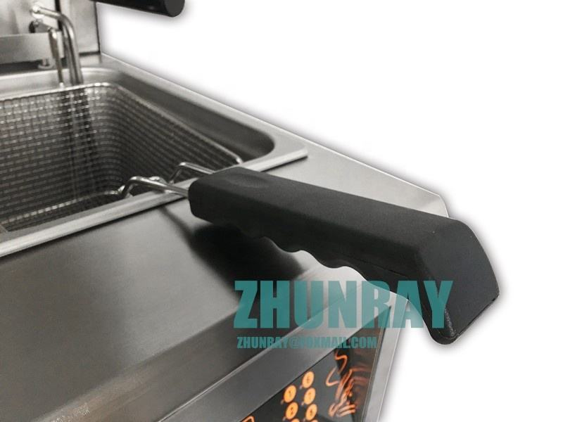 Fritadeira Zhunray - Detalhe da alça ergonômica antitérmica