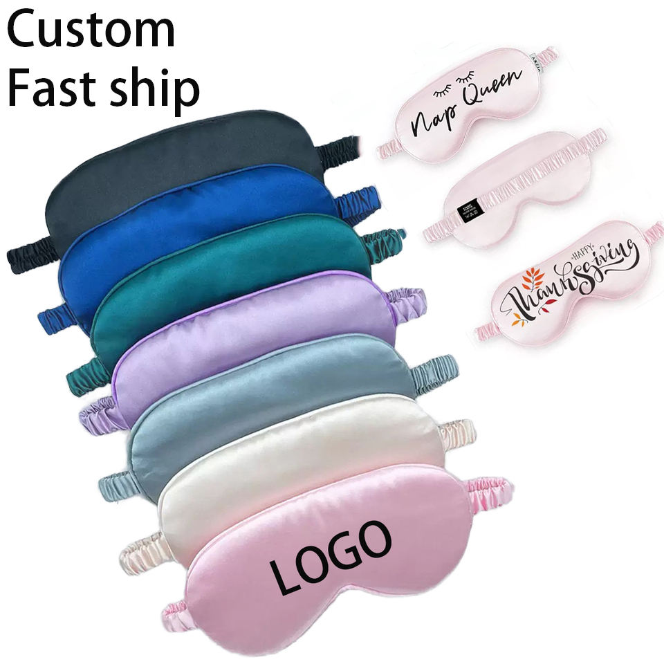 Máscaras de cetim em várias cores + versões personalizadas Nap Queen e Thanksgiving