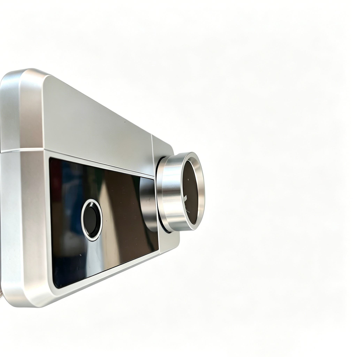 Fechadura smart - vista lateral com cilindro de giro