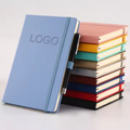 Caderno A5 Personalizável - Várias cores capa dura couro PU