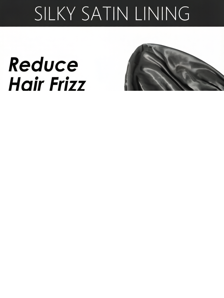 Forro cetim sedoso - reduce hair frizz