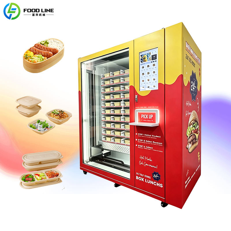 Máquina Vending Smart - Modelo vermelho box lunch 24h