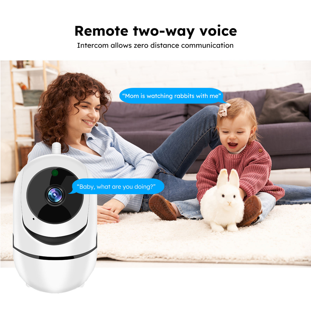 Câmera WiFi - áudio bidirecional em ambiente familiar