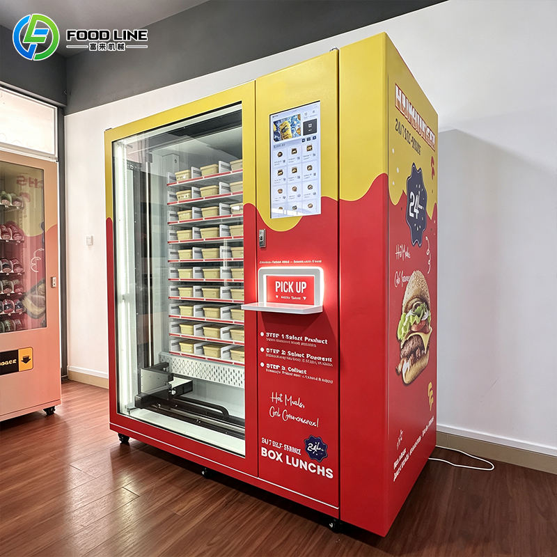 Máquina Vending Smart - Modelo vermelho instalado