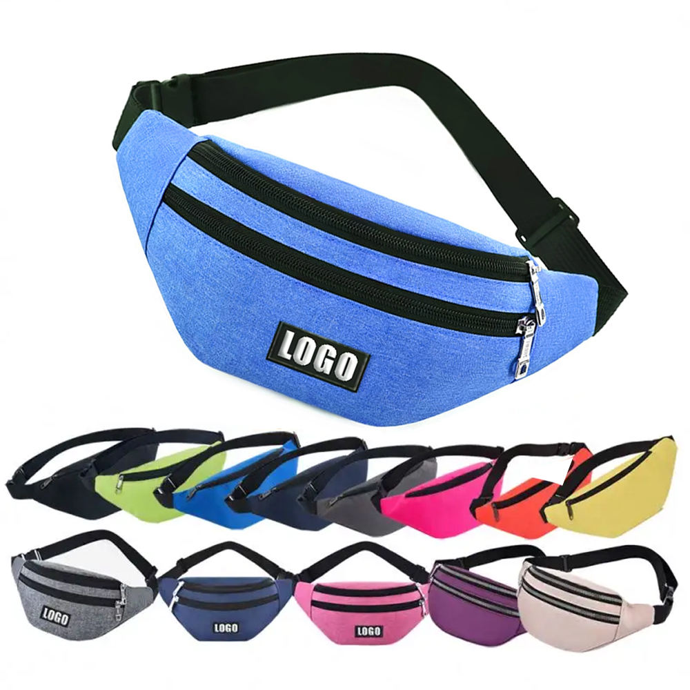 Pochete Fanny Pack - 3 compartimentos várias cores com logo
