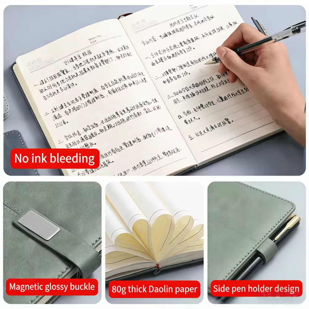 Kit Executivo - Caderno aberto sem sangramento de tinta papel 80g